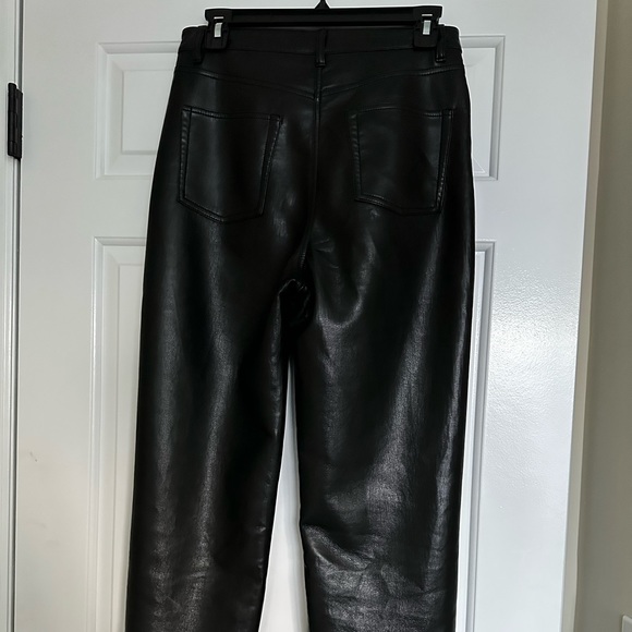 Aritzia Wilfred Black Melina Super High Rise Leather Pant - Picture 5 of 10